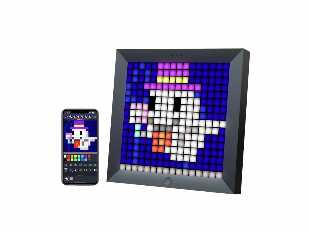 Divoom Pixoo 16x16 Pixel Art LED Frame Display Gaming Room Decor Divoom Pixoo 16x16 Pixel Art LED Frame Display Gaming Room Decor