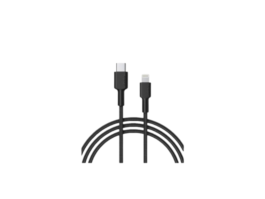 Buy Aukey USB C to Lightning Braided Cable 60W 1.8M - Black in Qatar