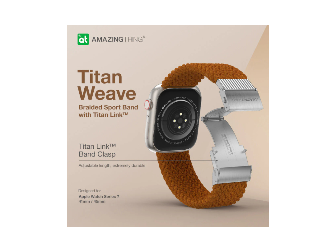 سوار ساعة AmazingThing Titan Weave الرياضي المضفر لسلسلة Apple Watch