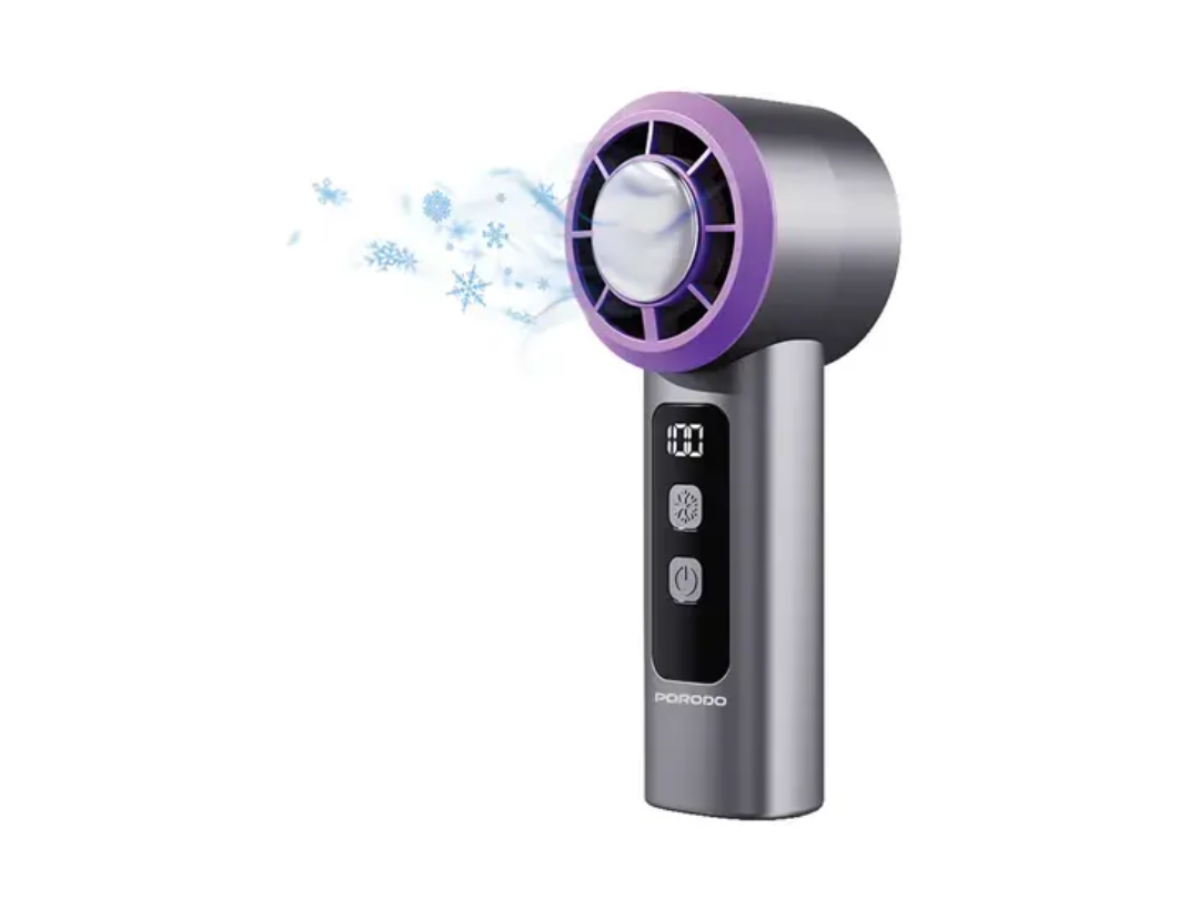 Buy Porodo Frostwave Portable Cooling Fan – Gray | in Qatar 
