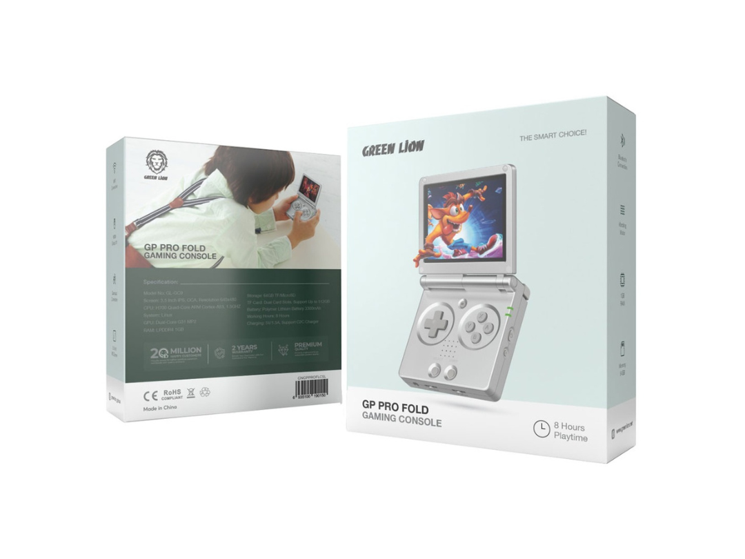 Buy Green Lion GP Pro Fold Gaming Console – Silver | in Qatar