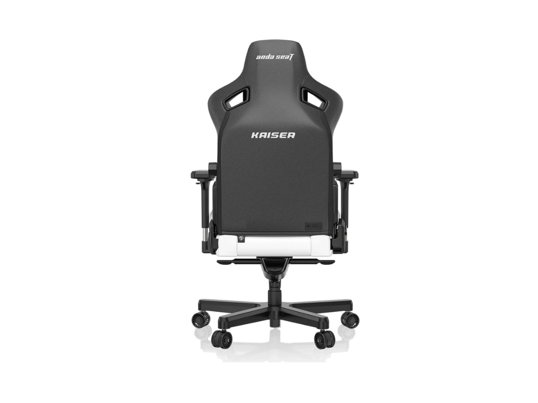 AndaSeat Kaiser 3 Series Premium Gaming Chair – White PVC Leather, 4D Adjustable Armrests, 90°-160° Reclining, Ergonomic Support for Gaming & Office Use