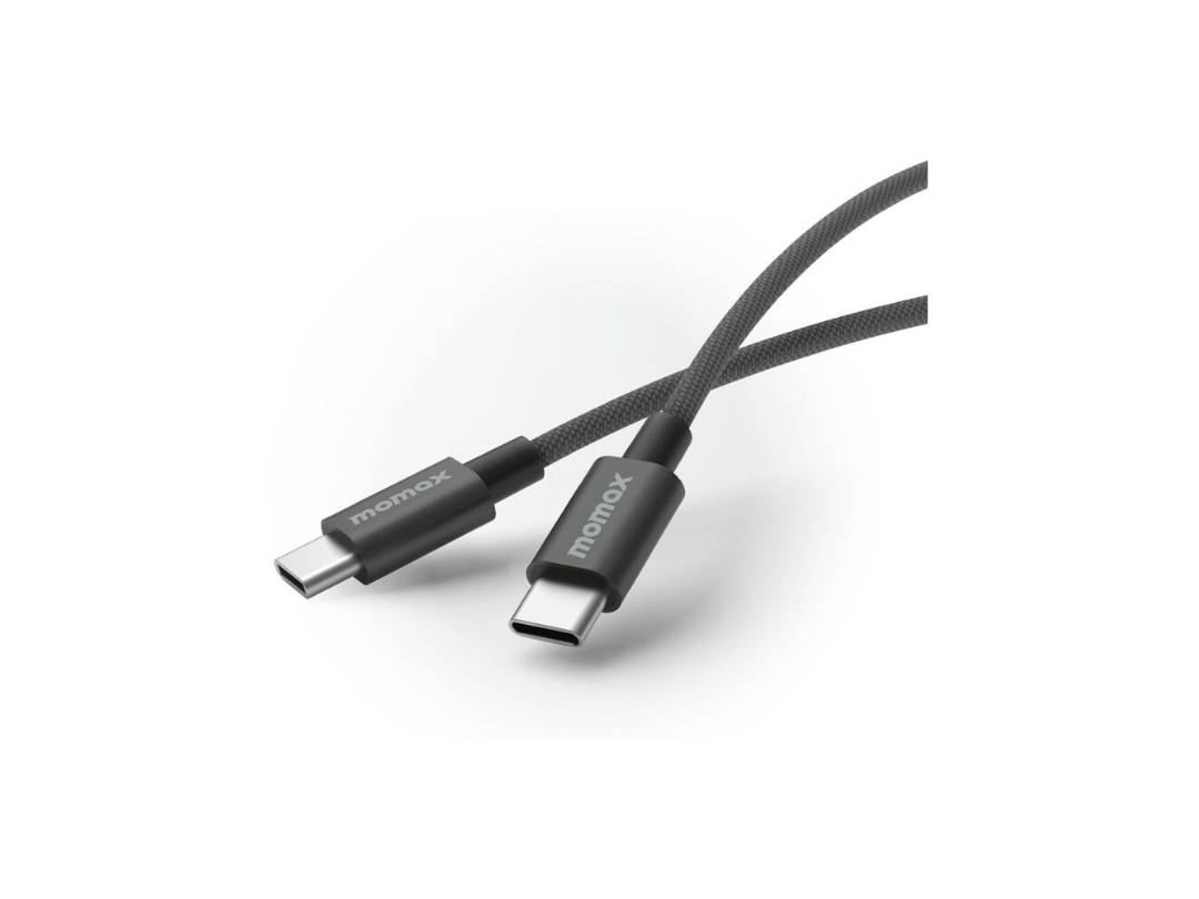 Buy Momax Elite 60W USB-C to USB-C Cable 1.5m  Fast Charging Black in Qatar