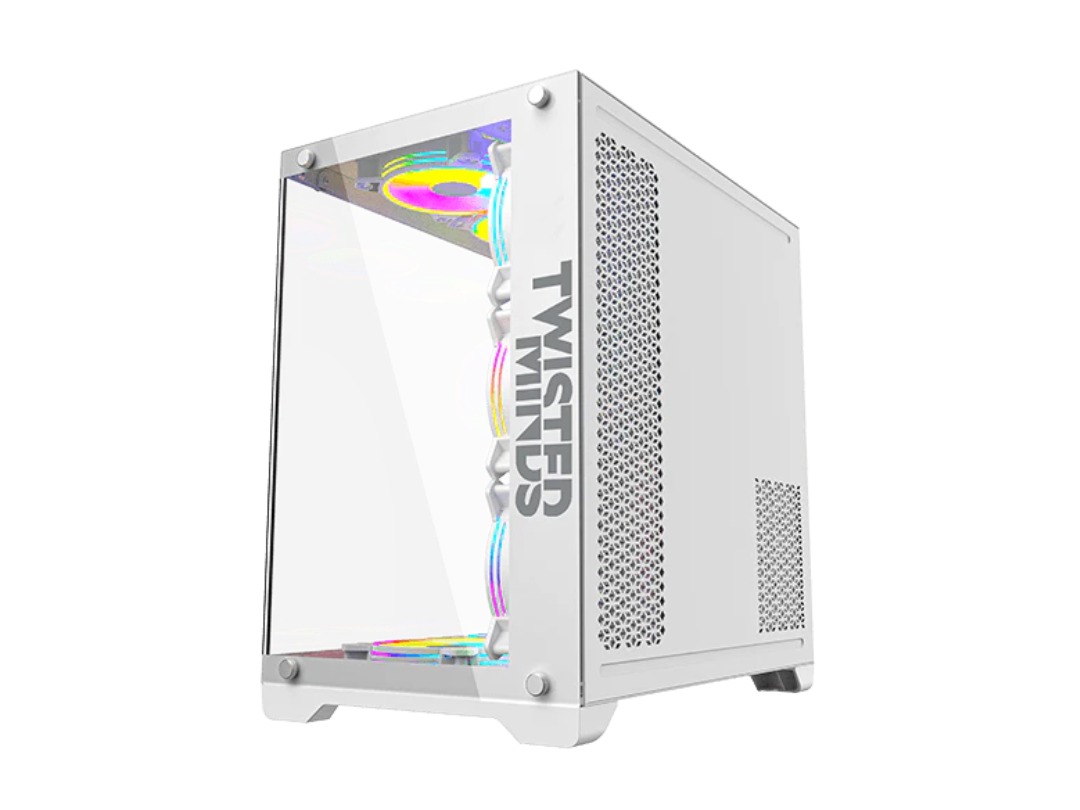 Twisted Minds Killstreak-03 Mid Tower Glass Gaming Case - White | Qatar