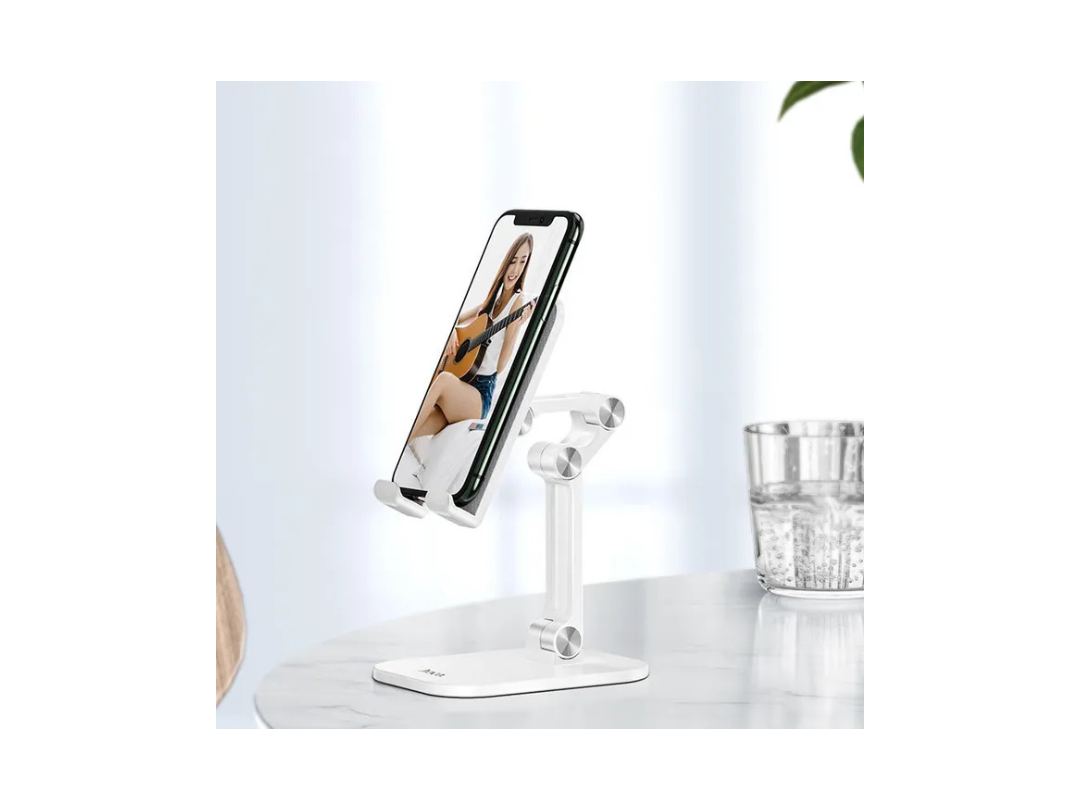 Hoco PH34 Excellent double folding desktop stand White for Smartphones, iPad or tablet( 4.7