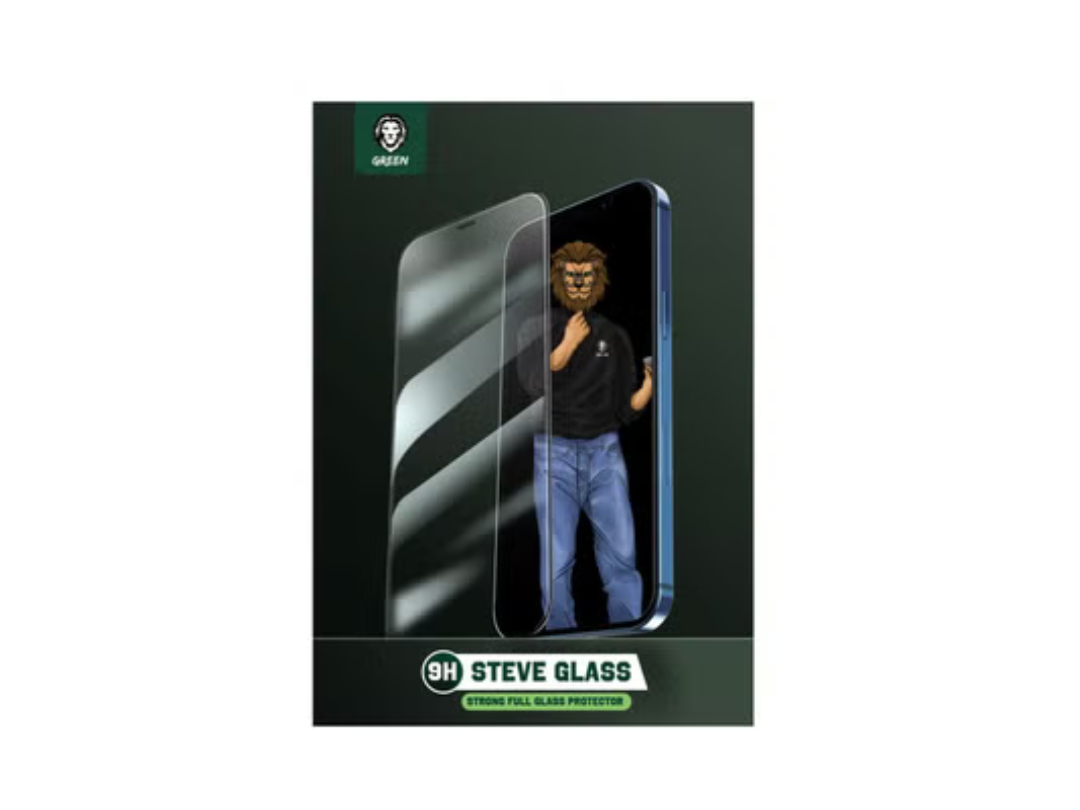 واقي شاشة كامل من Green Lion 9H Steve Glass Strong لهاتف iPhone 11 Pro Max