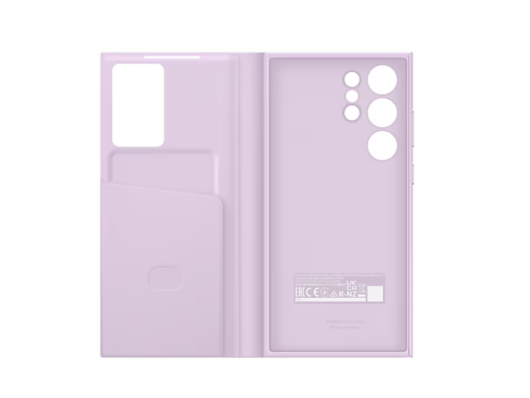 Buy Samsung Galaxy S23 Ultra Smart View Wallet Case - Lavender in Qatar