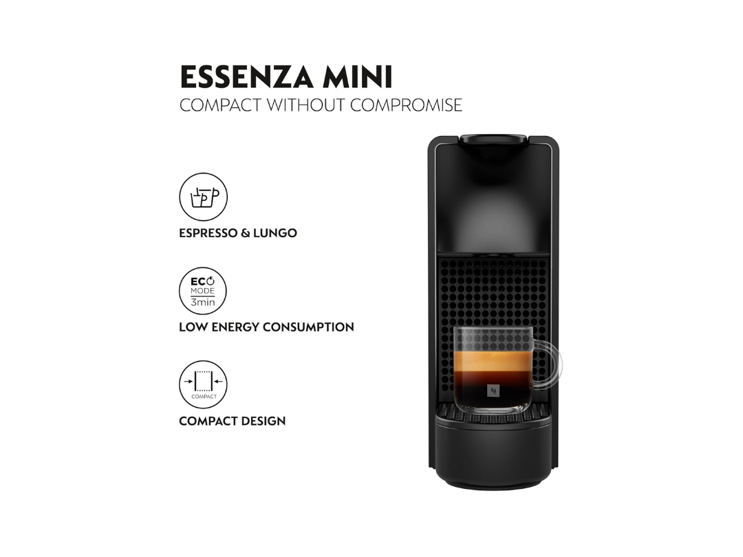 Nespresso Essenza Mini C30 Coffee Machine + Aeroccino 3 – Qatar