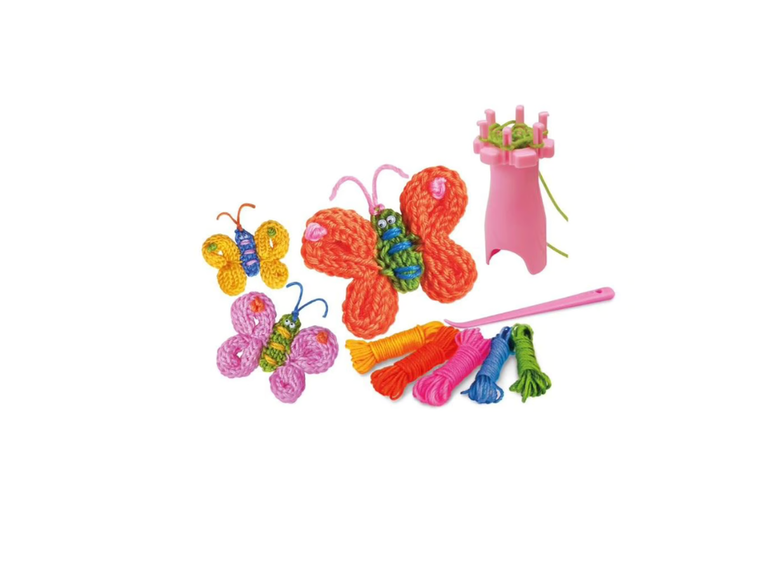 Buy 4M French Knit Butterfly Kit - Craft Kit for Kids in Qatar