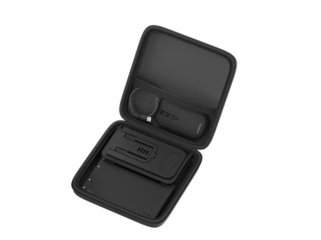Porodo 6‑In‑1 Keyboard & Mouse Set – Black | Phone Stand & Travel Case | Qatar