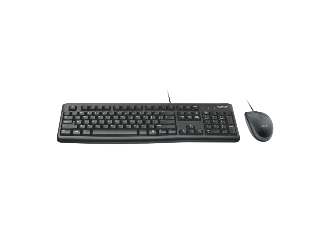 Logitech MK120 Wired Keyboard & Mouse Combo | Fast Delivery Qatar
