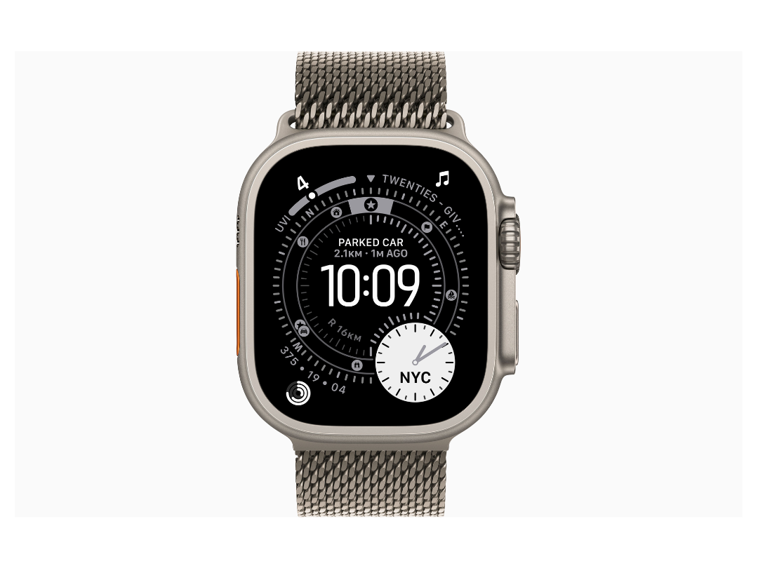 Apple Watch Ultra 3 49mm GPS + Cellular – Natural Titanium with Milanese Loop | Qatar