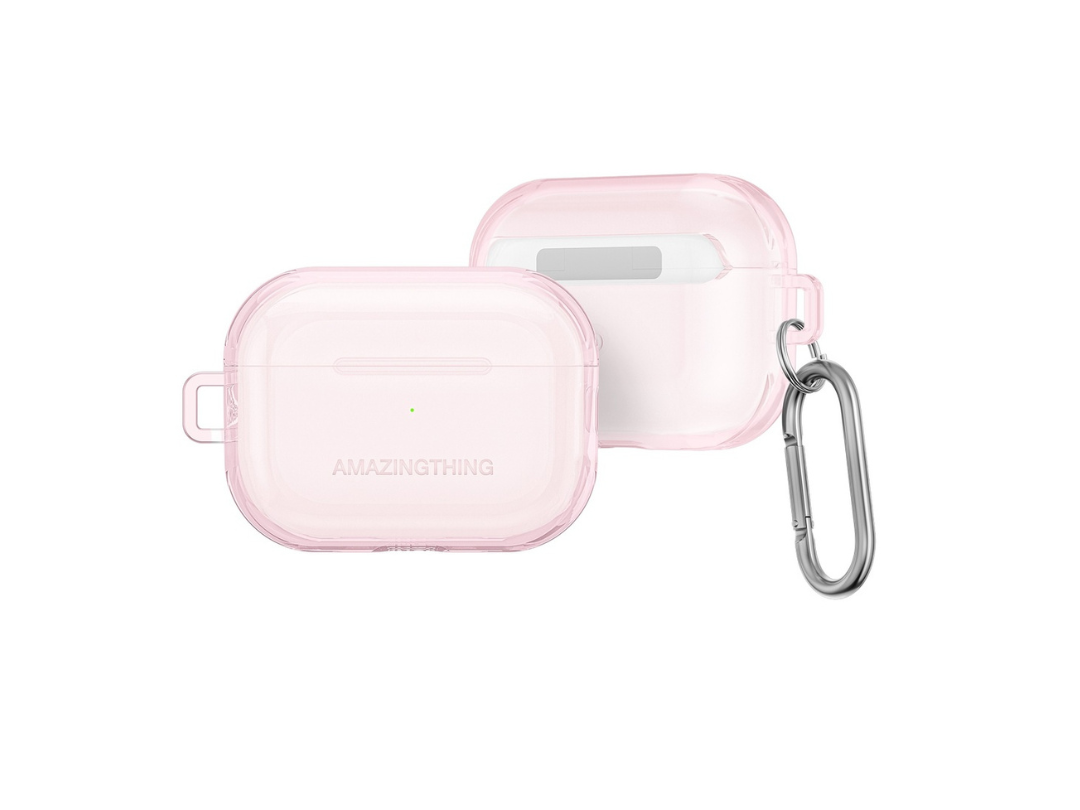 AmazingThing minimal case for airpods pro 2 2022 pink