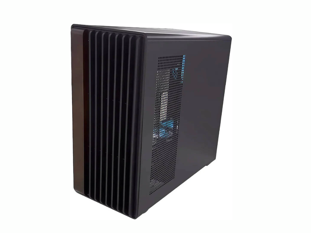 Buy GAMEON Timber ARGB Mid Tower PC Case 7 Fans Wood Black in Qatar ...