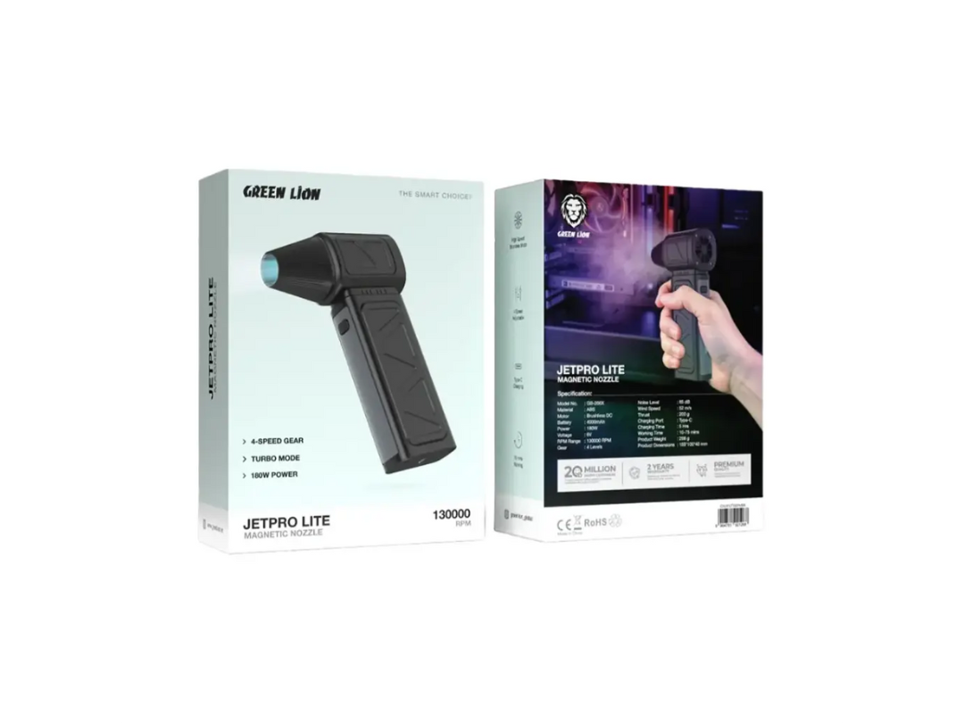 Green Lion Jet Pro Lite Magnetic Nozzle 100,000 RPM Blower | Qatar Delivery