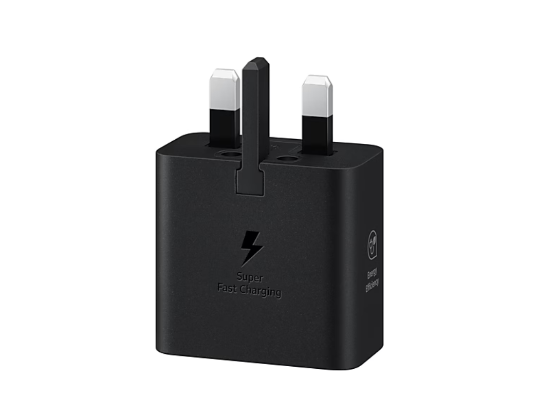 Buy Samsung 25W Power Adapter without Cable - Black for Fast Charging in Qatar