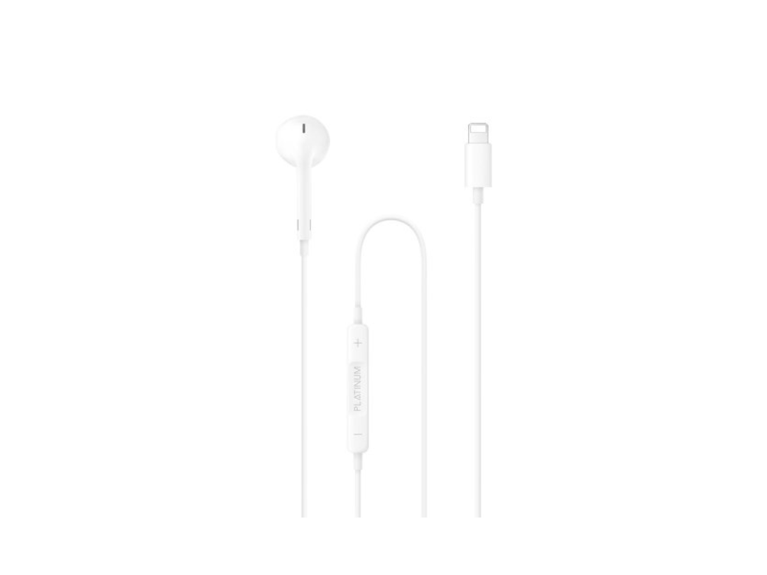 Platinum VITAL Series Lightning Stereo Earphone - White