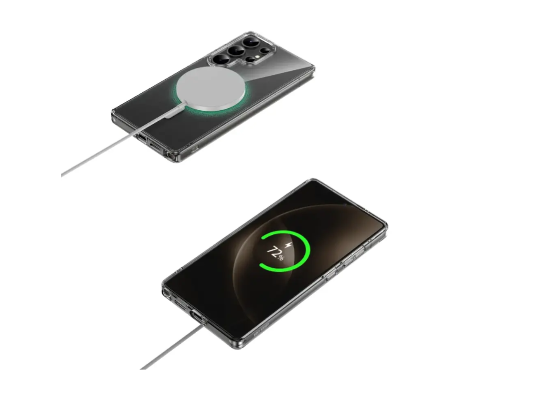 Green Lion S25 Ultra MagSafe Crystal Clear Case | Qatar Delivery