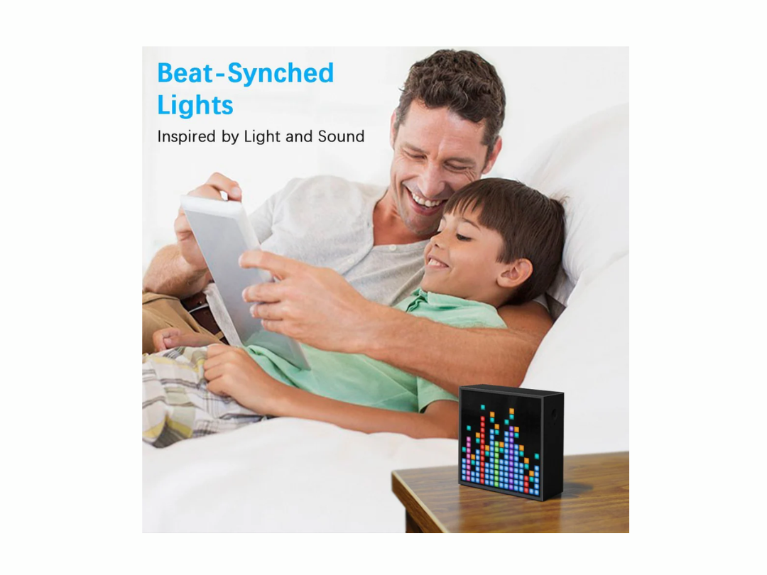 Led Animation Display Box Divoom Timebox-Evo Pixel Art Bluetooth Speaker with LED Alarm Clock ...