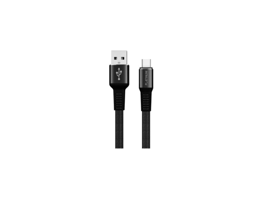 Buy Platinum TOUGH Type-C 2M 2.4A Cable - Black in Qatar