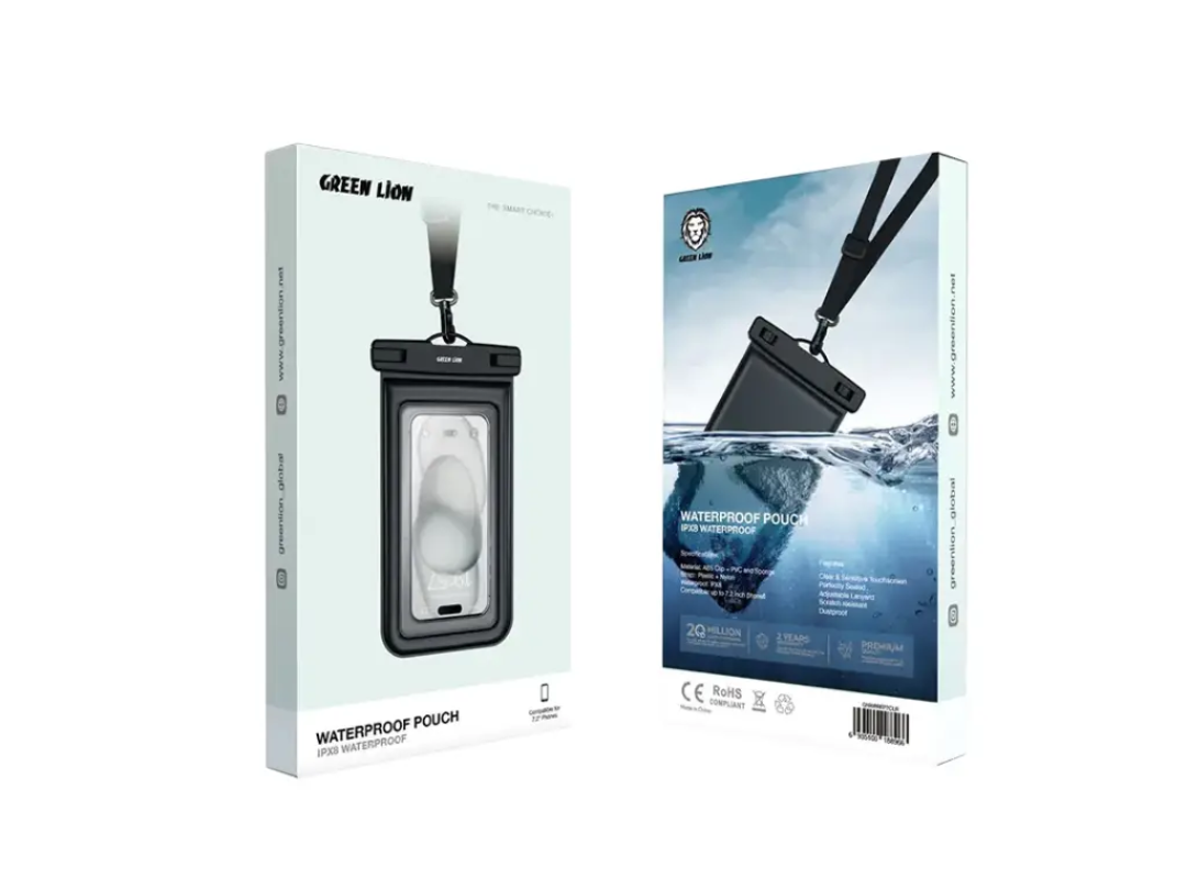 Green Lion Mobile Phone Waterproof Pouch IPX8 – Clear | Qatar Delivery