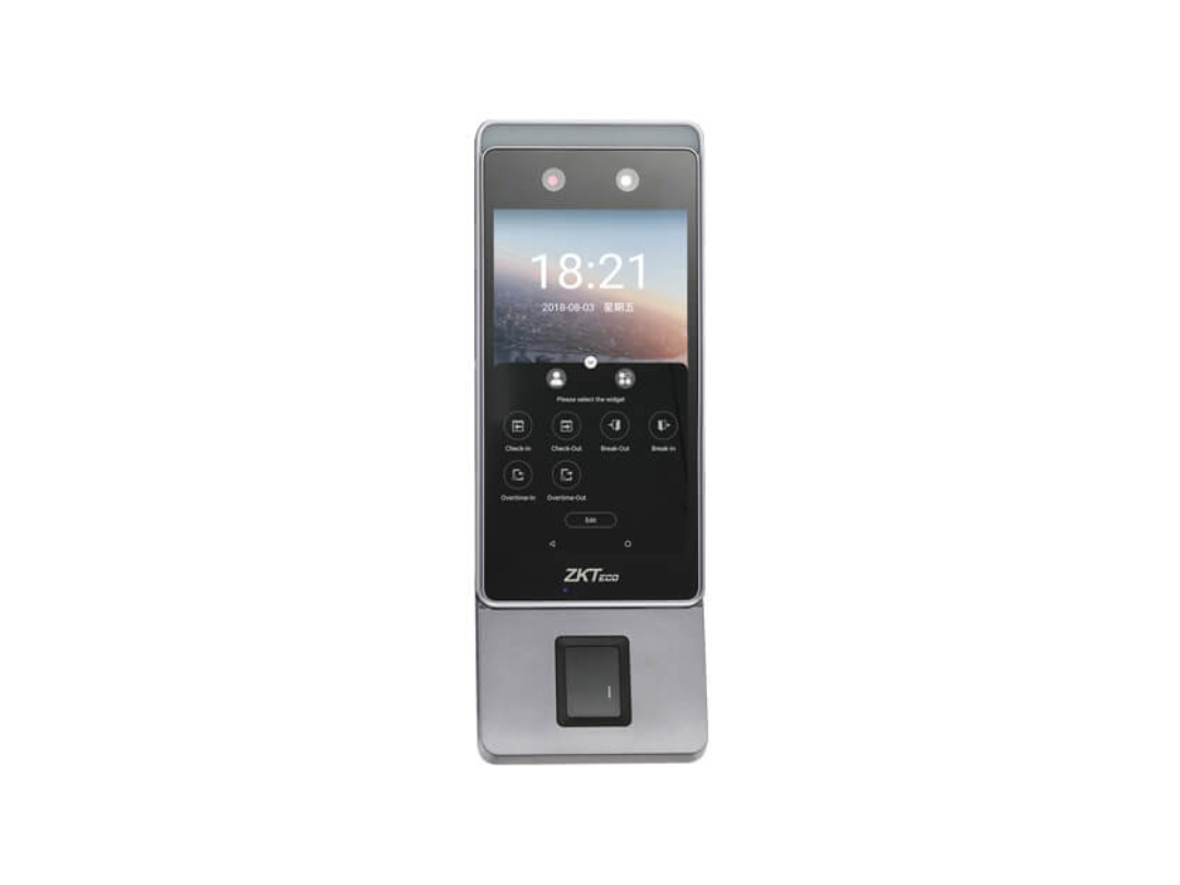 ZKTeco Horus E1-FP Wireless Facial Recognition Time Attendance Terminal with Fingerprint module