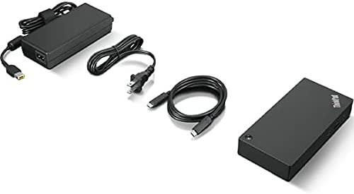 Lenovo ThinkPad USB Type-C Dock Gen 2 with 4K (40AY0090US) + ZoomSpeed HDMI Cable (with Ethernet) + ZoomSpeed DisplayPort Cable + Starter Bundle