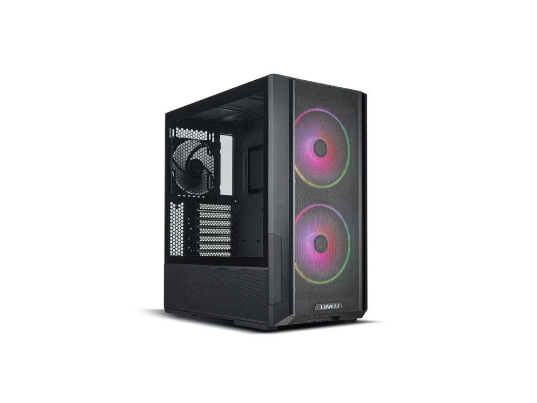 LIAN LI LANCOOL 216 X Black Steel / Tempered Glass ATX Mid Tower Computer Case ,2x 16 cm PWM Fans Included (Non RGB ) LANCOOL 216X LIAN LI LANCOOL 216 X Black Steel / Tempered Glass ATX Mid Tower Computer Case ,2x 16 cm PWM Fans Included (Non RGB ) LANCOOL 216X