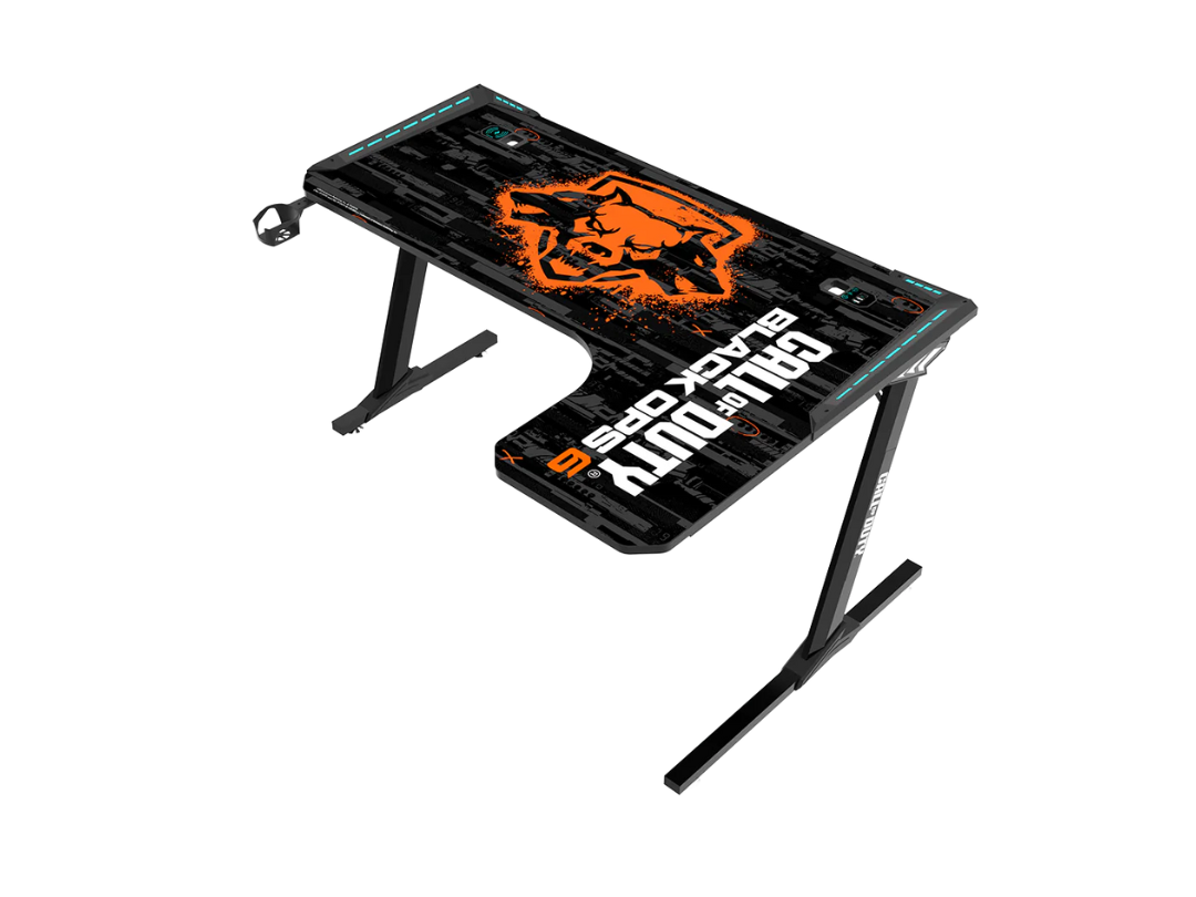 Buy GameOn x CoD RGB Gaming Desk – Raptor-R Edition | in Qatar 