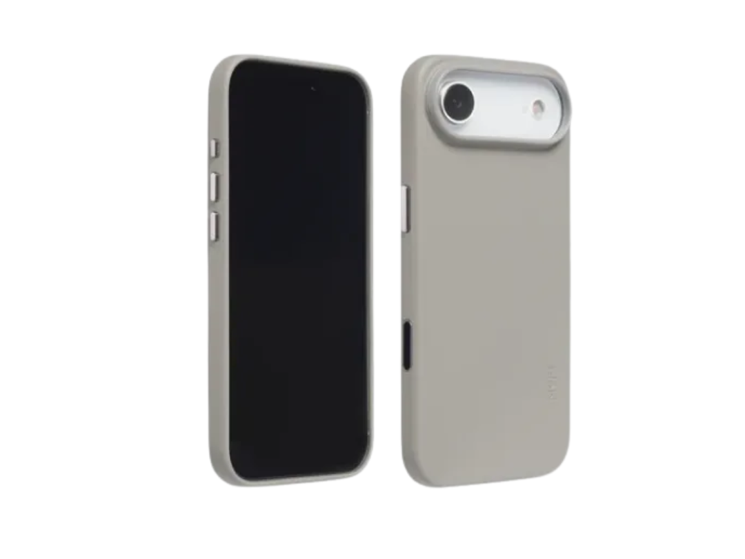 Buy MOFT iPhone 17 Air Snap Leather Case – Jet Black / Taupe |in Qatar