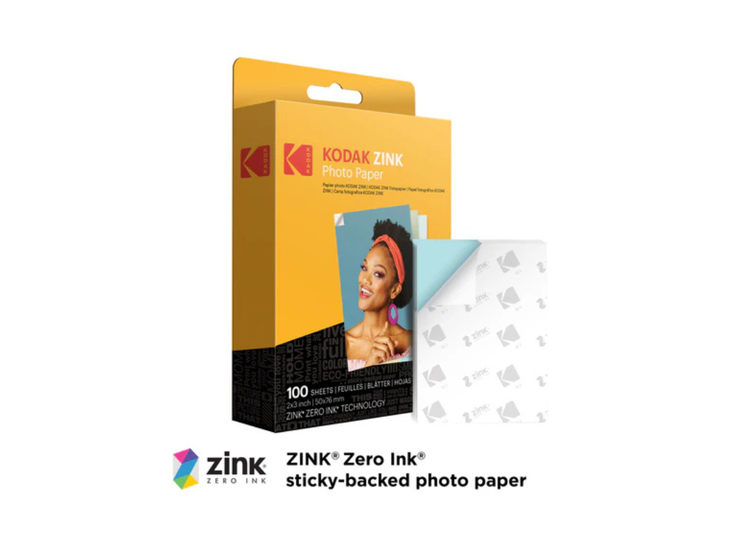 Sticky Backed Kodak 2x3 Premium Zink Photo Paper 50 Sheets Kodak