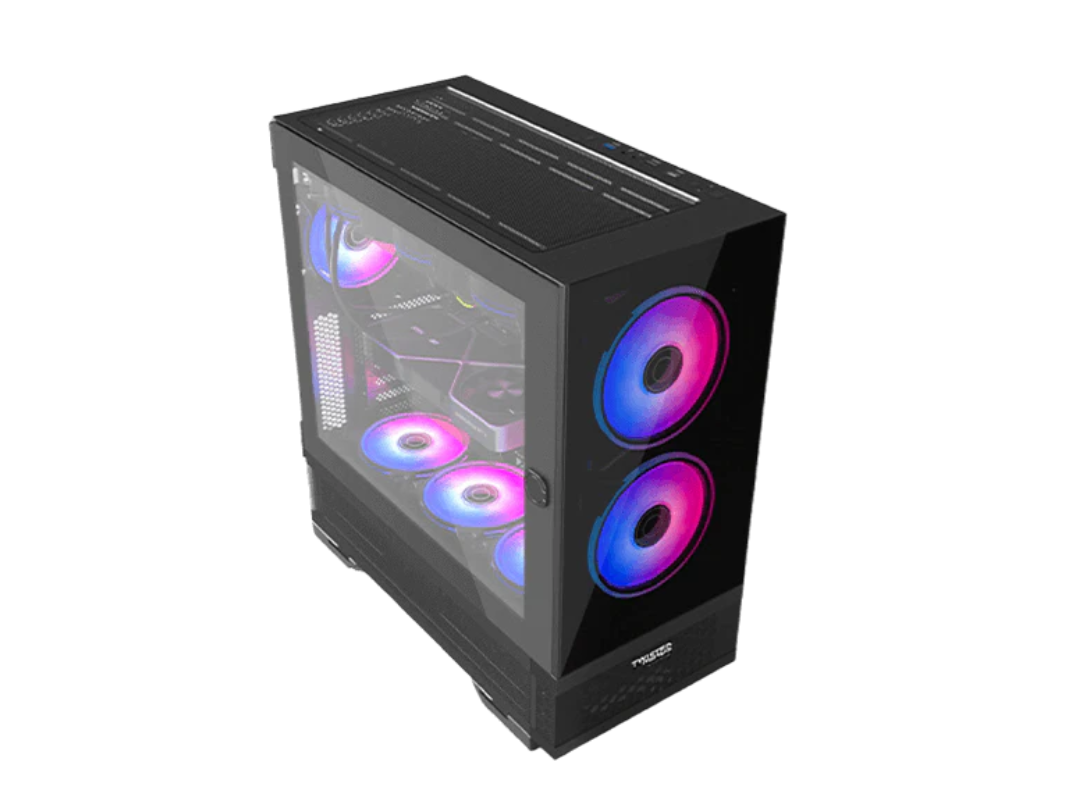 Twisted Minds Minimalist-04 Mid Tower Gaming Case - Black | Qatar