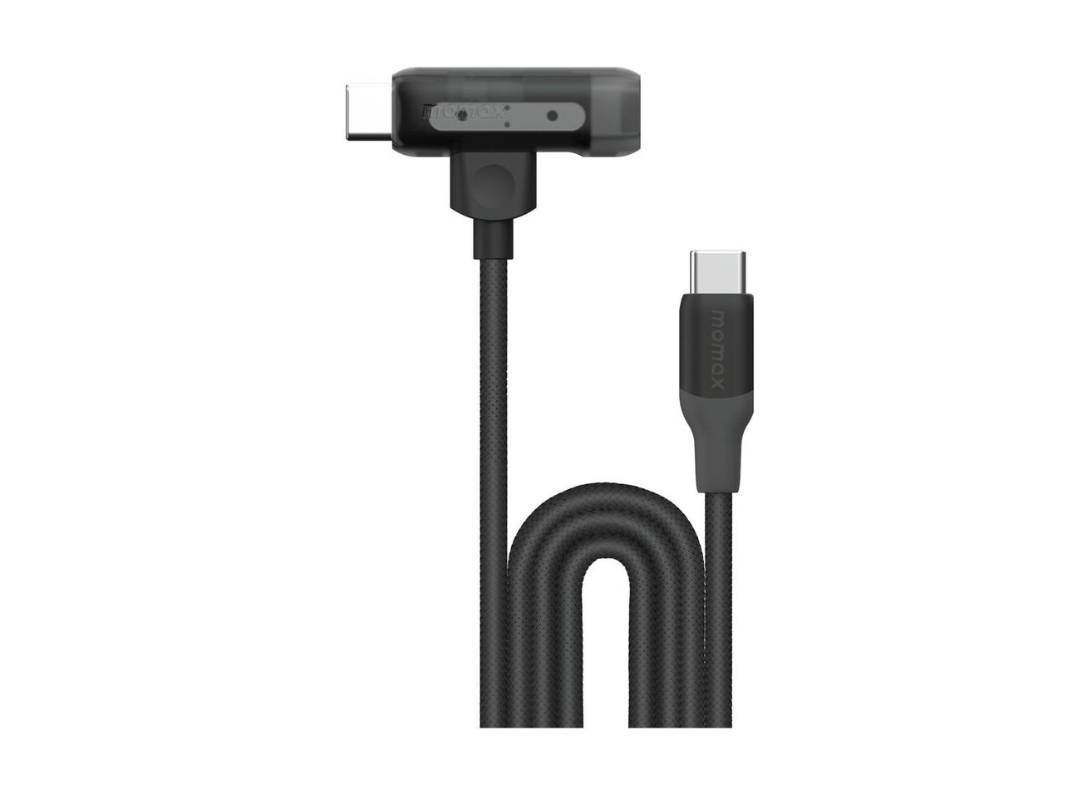 Buy Momax 1-Link Flow Duo 2-in-1 USB-C to USB-C + Lightning Cable 1.5m - Black in Qatar