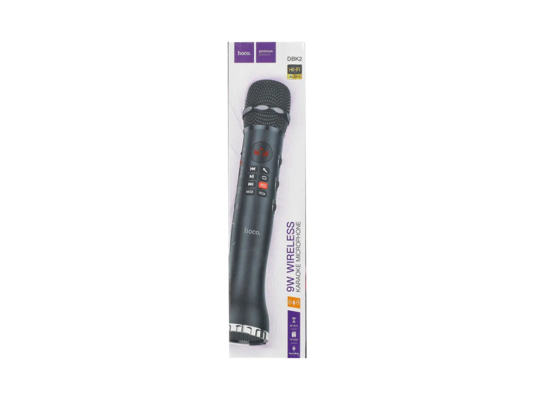 HOCO DBK2 Cool Karaoke Microphone – Wireless Bluetooth Singing Mic