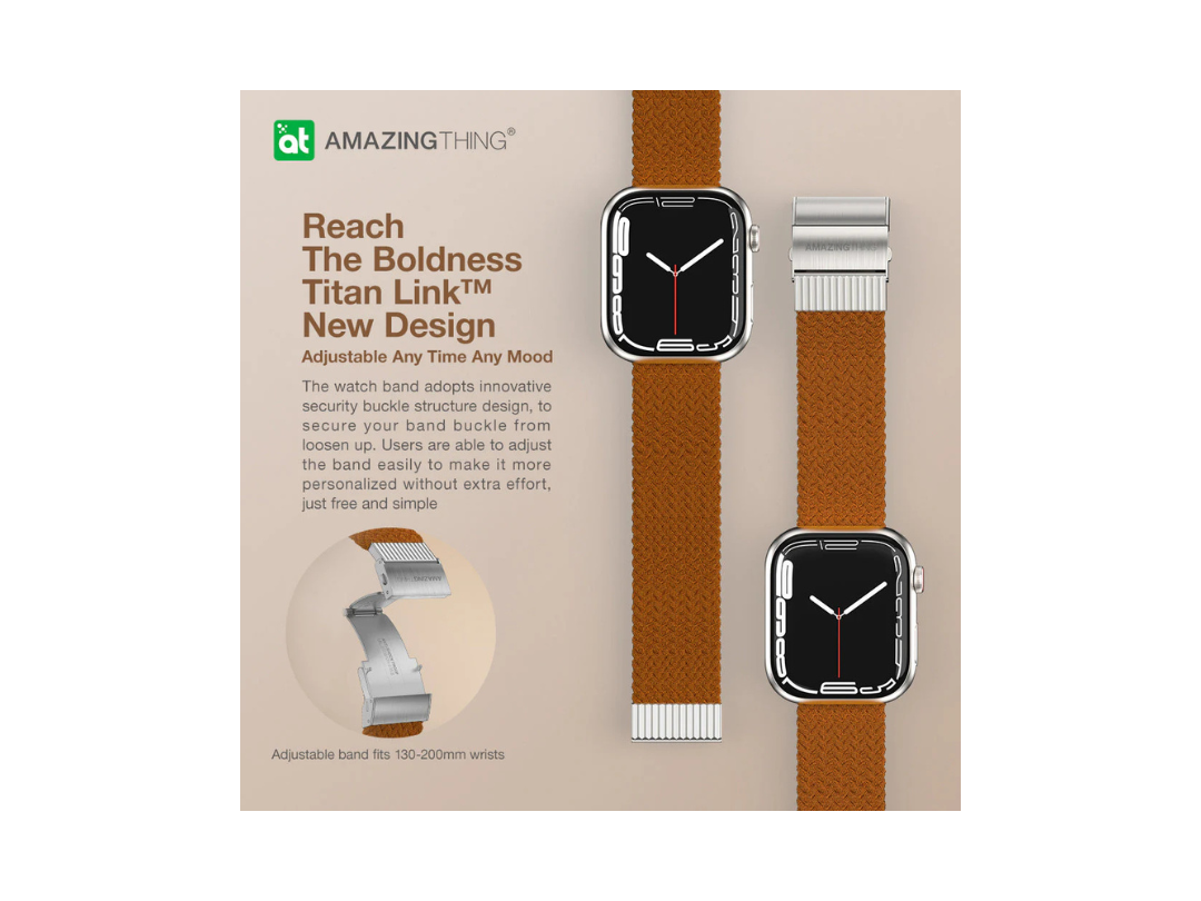 سوار ساعة AmazingThing Titan Weave الرياضي المضفر لسلسلة Apple Watch