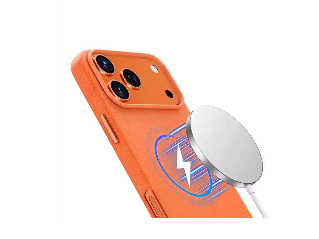 Green Lion iPhone 17 Pro Max Leather MagSafe Case (Black/Orange/Blue) Green Lion iPhone 17 Pro Max Leather MagSafe Case (Black/Orange/Blue)