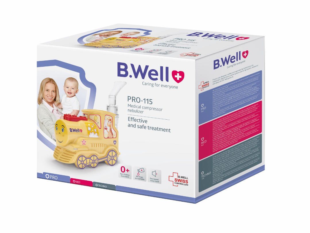 B.Well PRO 115 Compressor Nebulizer, Train Toy Style for Kids , Basic - 3 Years Warranty B.Well PRO 115 Compressor Nebulizer, Train Toy Style for Kids , Basic - 3 Years Warranty