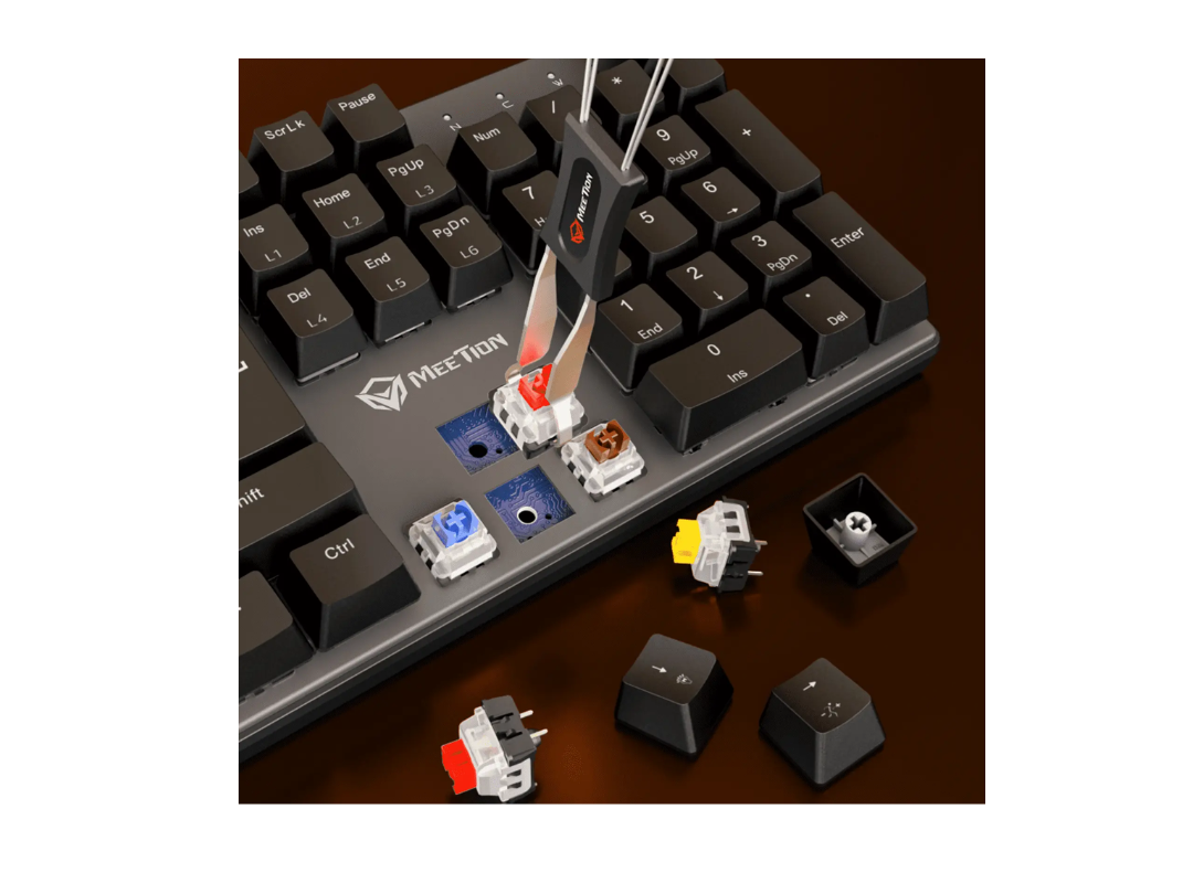 Meetion MK009Pro-P Hot-Swap RGB Mechanical Keyboard | Ergonomic | Qatar