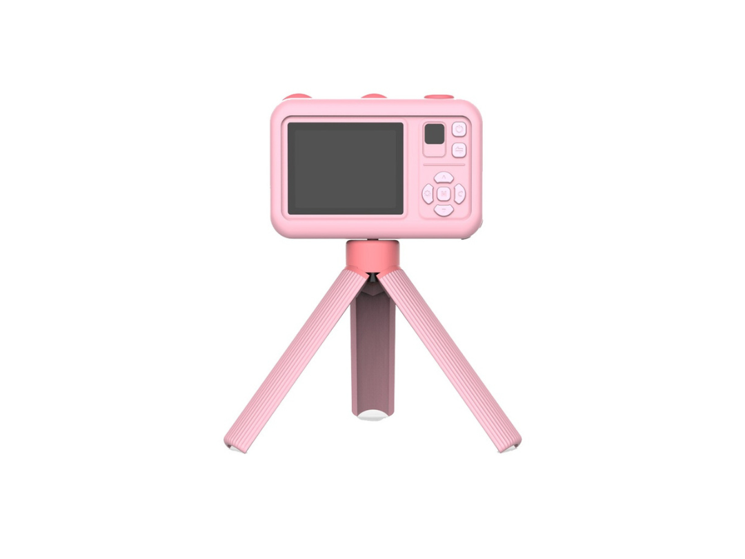 Porodo Kids 26MP Digital Camera with Tripod Stand – Pink