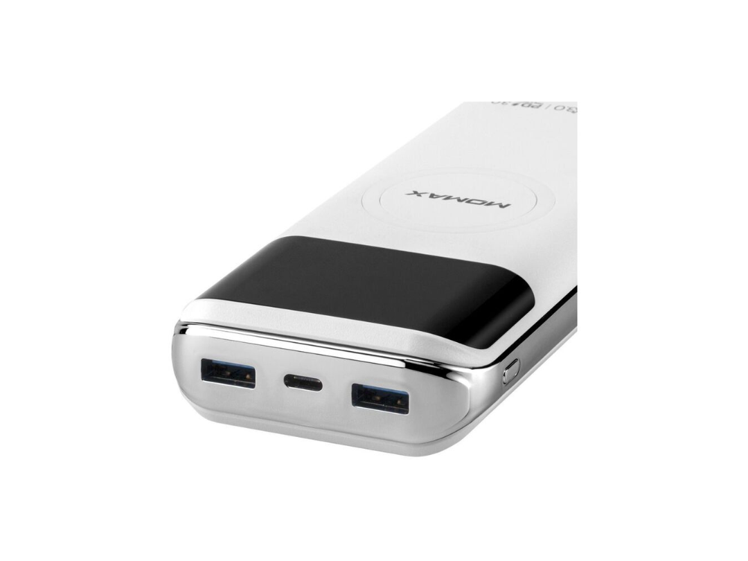 Buy Momax Q.Power Air 2+ 20000mAh Wireless Power Bank - White in Qatar