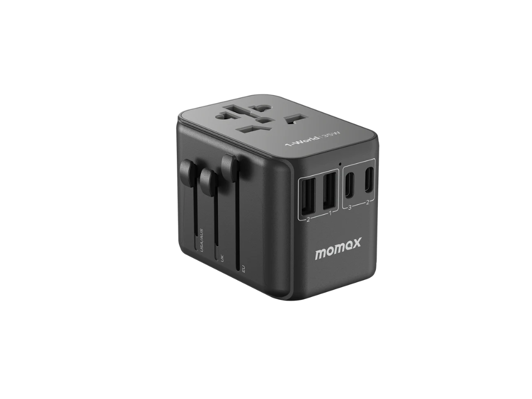 Buy Momax 1-World 5-Port Travel Charger 35W - Fast Charging in Qatar