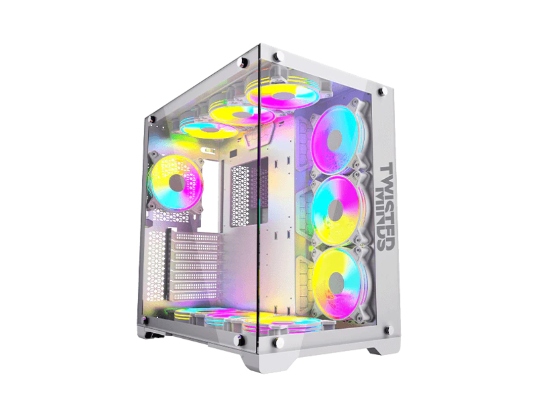 Twisted Minds Bullet-07 Mid Tower Gaming Case - White | Qatar