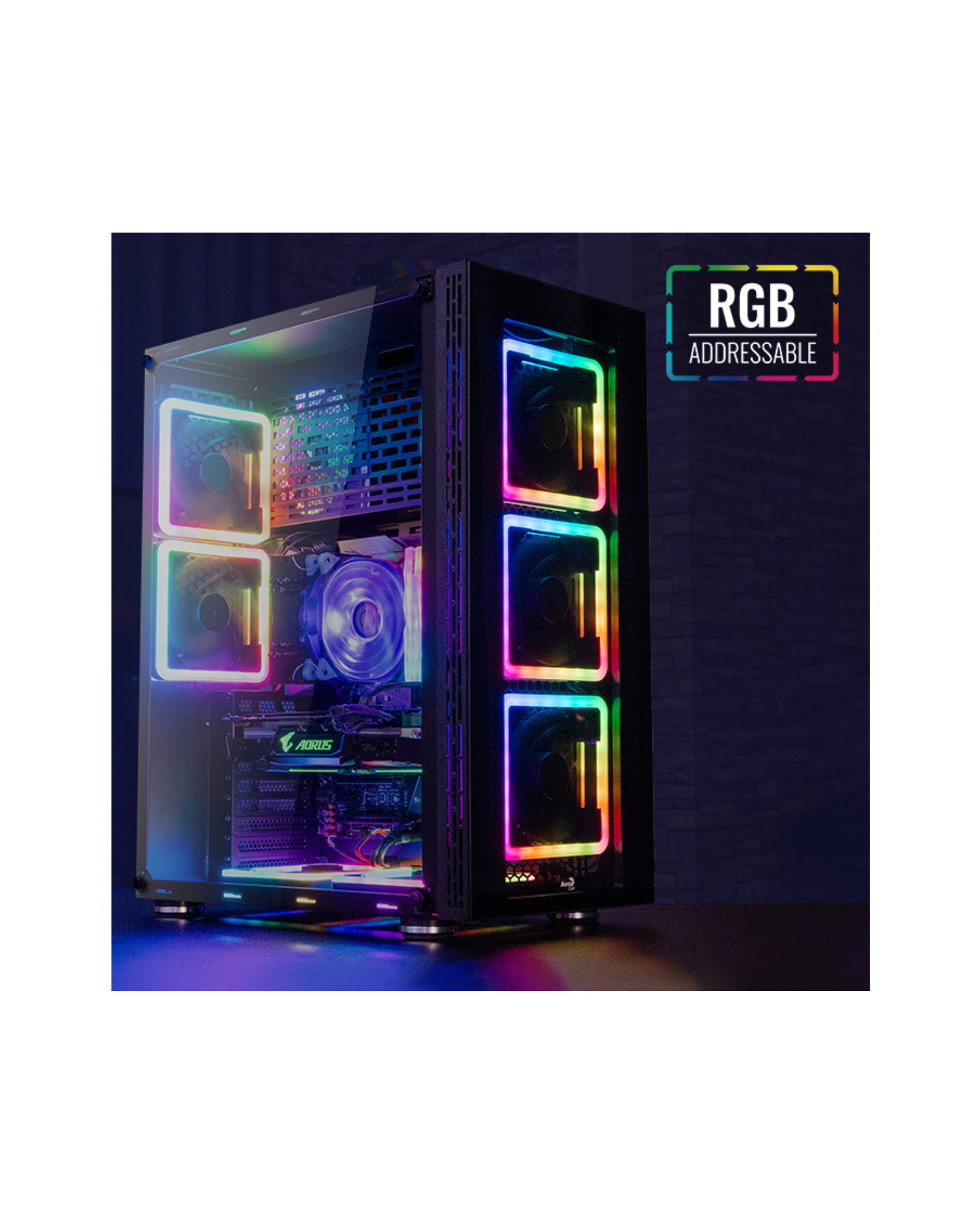 Aerocool Tor Pro ARGB E-ATX Full Tower Case – Black