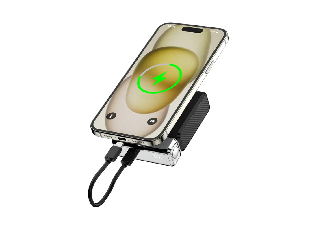 Porodo Chrome Volt 10000mAh Power Bank – Black | Same-Day Qatar