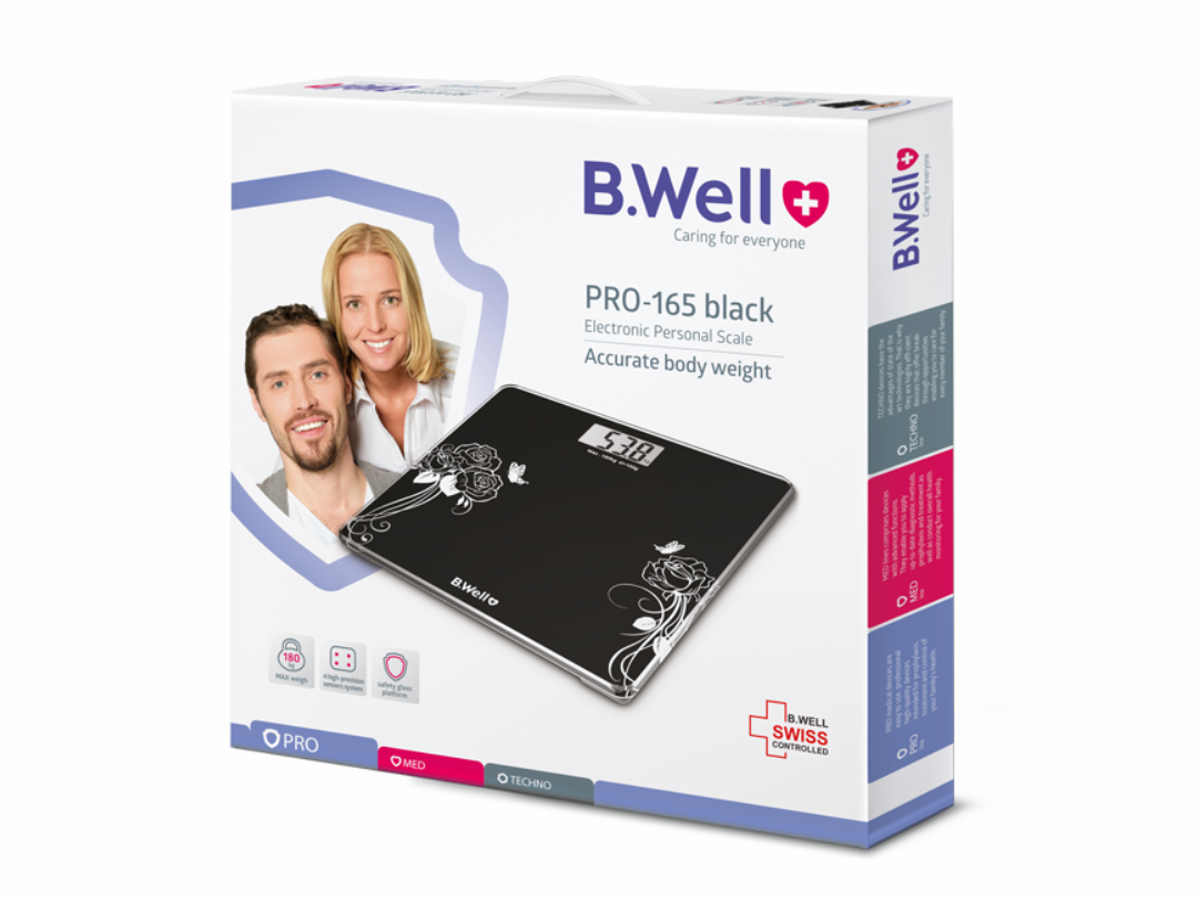 B.Well PRO 165 Personal Electronic Bathroom Weighing Scale B.Well PRO 165 Personal Electronic Bathroom Weighing Scale