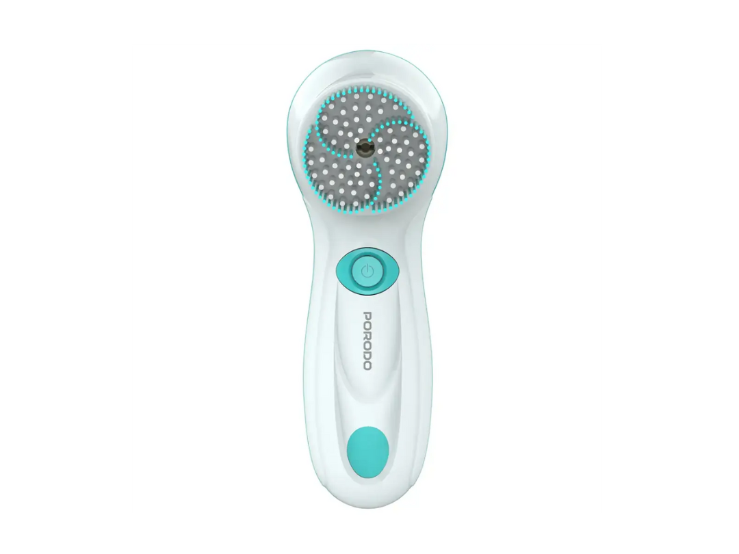 Buy Porodo 4-in-1 Facial Cleansing Brush – White | in Qatar 