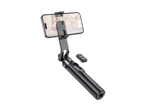 Hoco K21 Tabletop Holder for Live Broadcast – Adjustable, Black