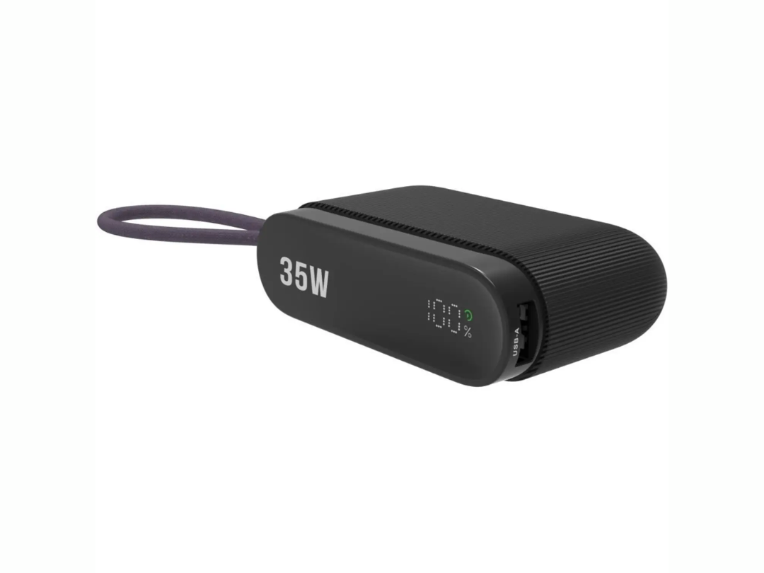 Swiss Military 10000mAh Compact Power Bank with Integrated Cable - 35W USB-C Power Delivery - USB-A and USB-C Output | LED Indicator Swiss Military 10000mAh Compact Power Bank with Integrated Cable - 35W USB-C Power Delivery - USB-A and USB-C Output | LED Indicator