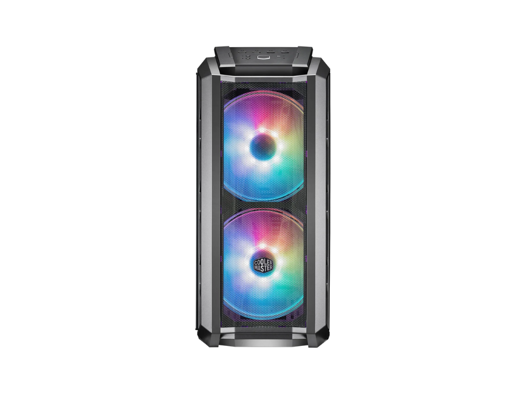 Cooler Master MCM-H500P-MGNN-S01 MasterCase Black ATX Mid-Tower PC Case w/ Front Mesh Ventilation, 2x 200mm RGB Fans