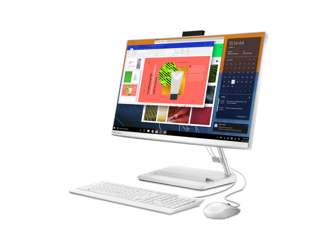 Lenovo IdeaCentre AIO 3 IdeaCentre All-in-One Computer PC 24ALC6 - AMD Ryzen 5 7430U, 8GB, 512 GB SSD, 23.8